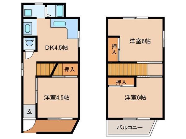 四條畷市塚脇町戸建の物件間取画像